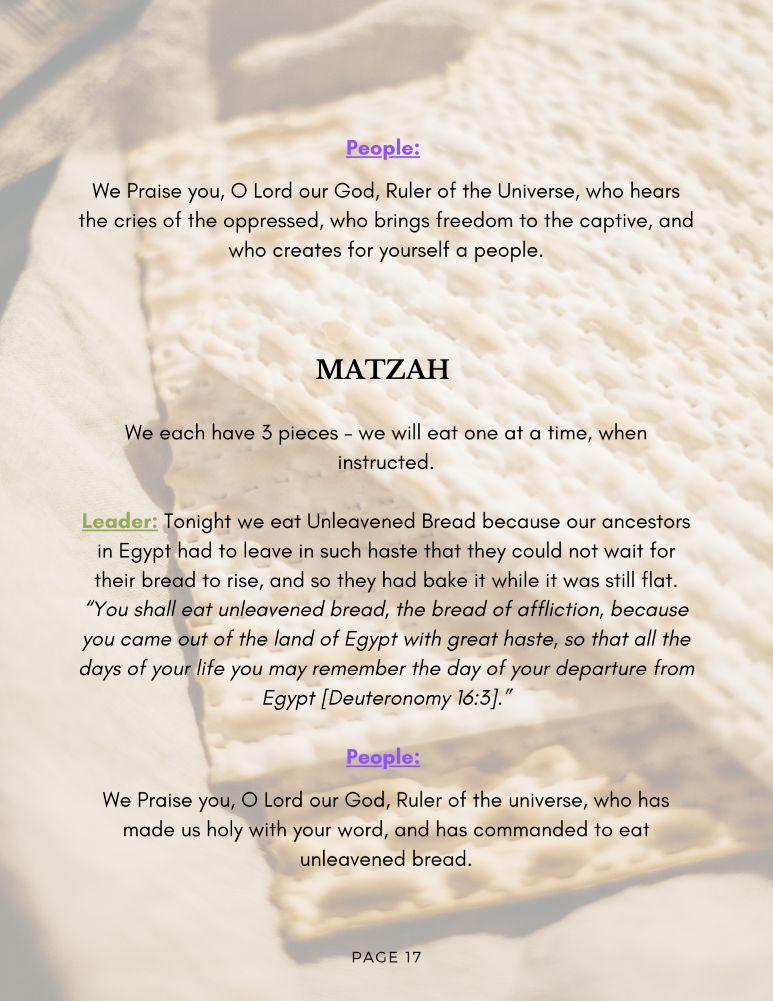 Simple Passover Seder Haggadah Guide for Christians - Image 6