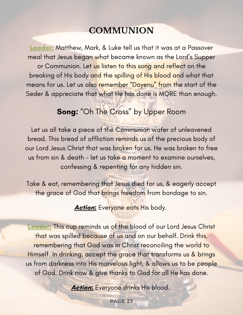 Simple Passover Seder Haggadah Guide for Christians - Image 7